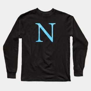 Blue N Long Sleeve T-Shirt